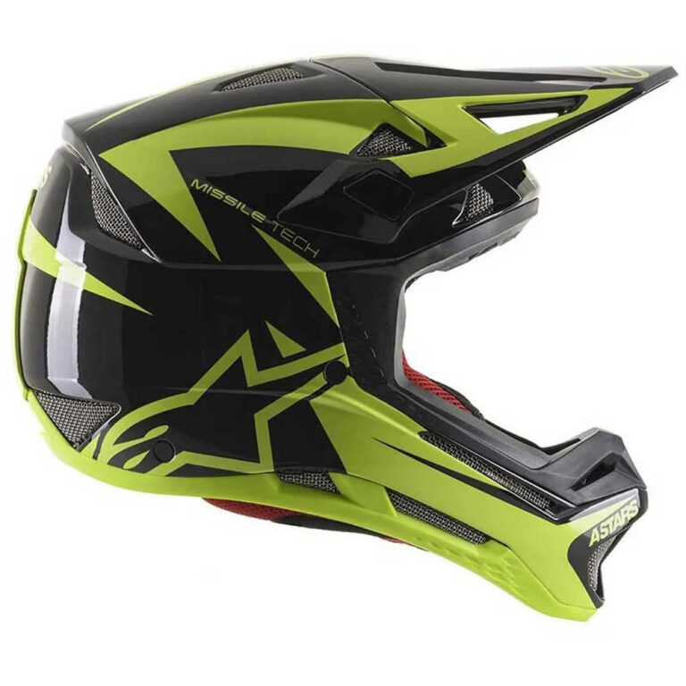 Alpinestars Missile Tech Downhill Helmet XS Black / Fluor Yellow - XL Black / Fluor Yellow - Image 5