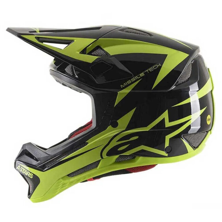 Alpinestars Missile Tech Downhill Helmet XS Black / Fluor Yellow - XL Black / Fluor Yellow - Image 6