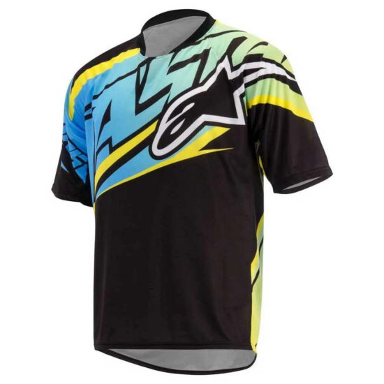 Alpinestars Sight Short Sleeve Enduro Jersey S Black / Blue / Yellow - L Black / Blue / Yellow