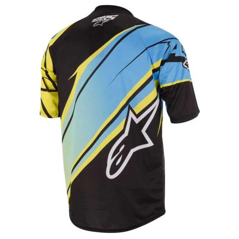 Alpinestars Sight Short Sleeve Enduro Jersey S Black / Blue / Yellow - L Black / Blue / Yellow - Image 2