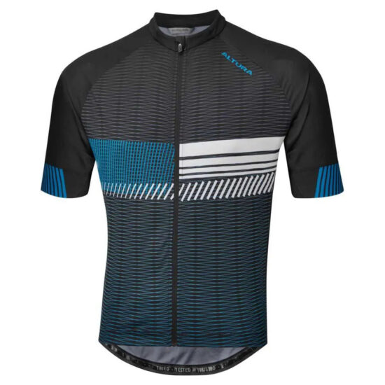 Altura Club Short Sleeve Jersey M Black / Blue