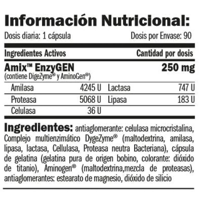 Amix Enzygen 90 Units One Size Uncolor - Image 2