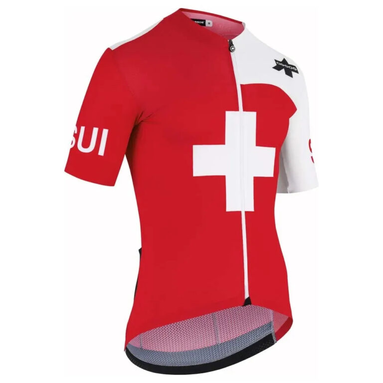 Assos Suisse Federation S9 Targa Short Sleeve Jersey S National Red - M National Red - Image 5