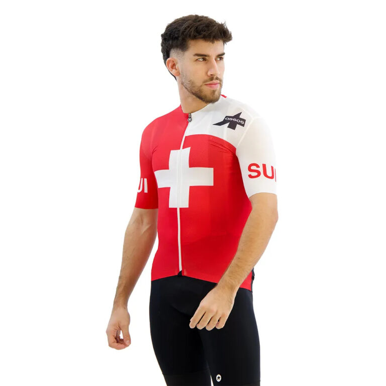 Assos Suisse Federation S9 Targa Short Sleeve Jersey S National Red - M National Red - Image 7