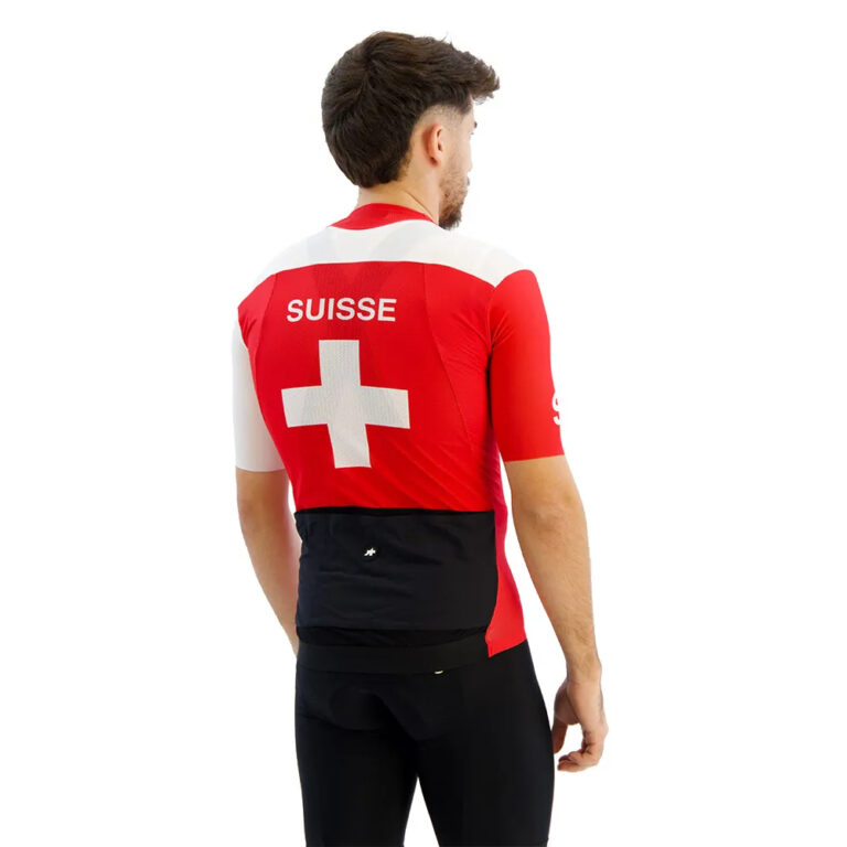 Assos Suisse Federation S9 Targa Short Sleeve Jersey S National Red - M National Red - Image 8