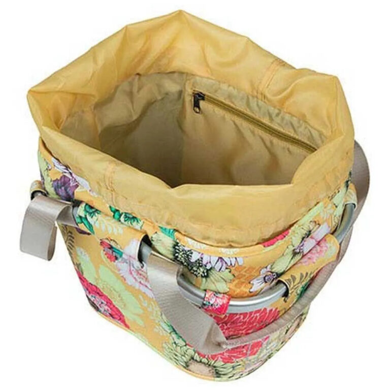 Basil Bloom Field KlickFix 15L Front Basket One Size Yellow Flower - Image 4