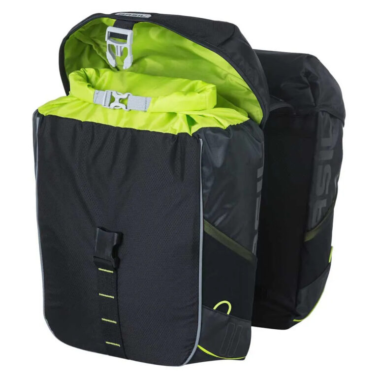 Basil Miles Double Panniers 32L One Size Black / Lime - Image 3