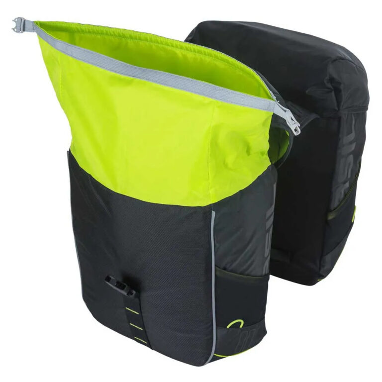 Basil Miles Double Panniers 32L One Size Black / Lime - Image 4