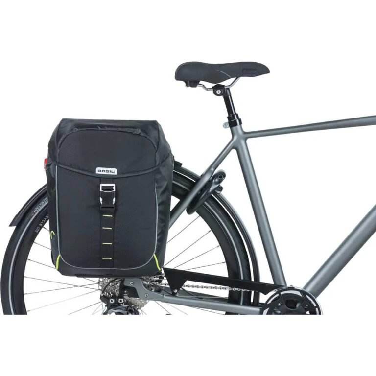 Basil Miles Double Panniers 32L One Size Black / Lime - Image 9