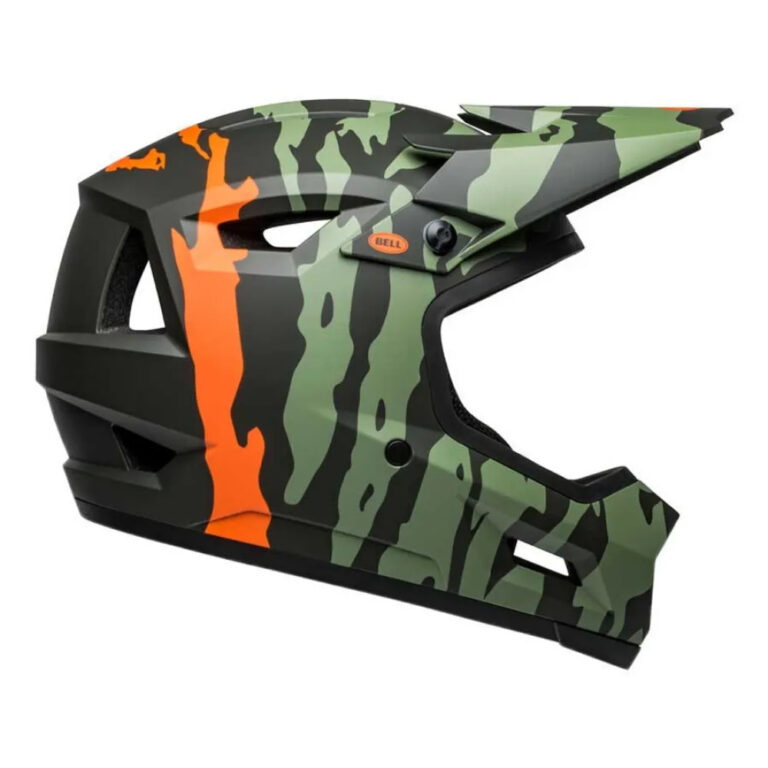 Bell Sanction 2 DLX MIPS Downhill Helmet M Matt Dark Green / Orange - XS-S Matt Dark Green / Orange - Image 4