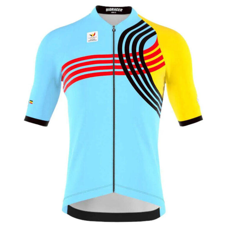 Bioracer Icon BOIC Olympics Paris 2024 Short Sleeve Jersey XS Light Blue / Yellow / Red / Black - 2XL Light Blue / Yellow / Red / Black