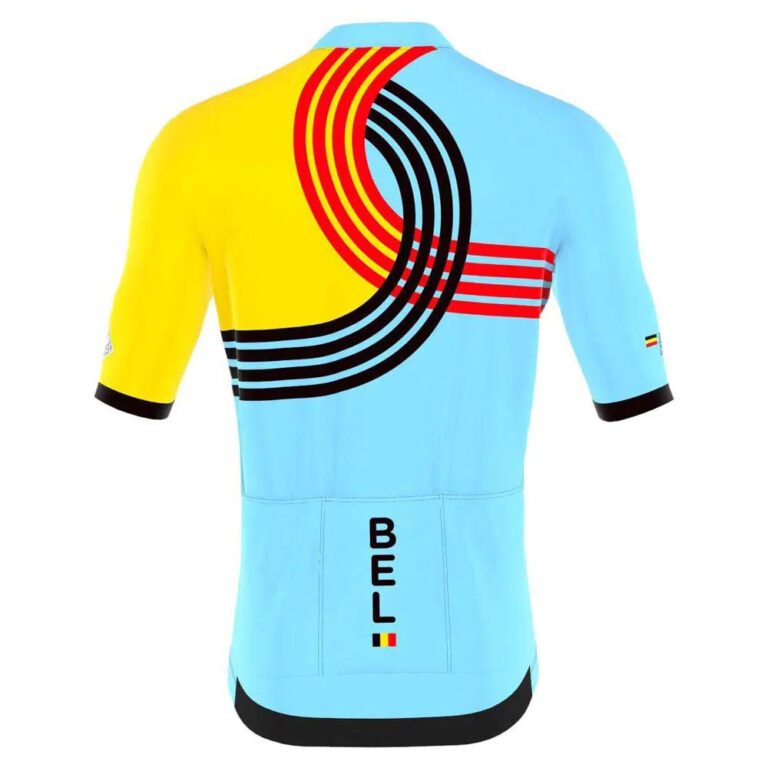 Bioracer Icon BOIC Olympics Paris 2024 Short Sleeve Jersey XS Light Blue / Yellow / Red / Black - 2XL Light Blue / Yellow / Red / Black - Image 2