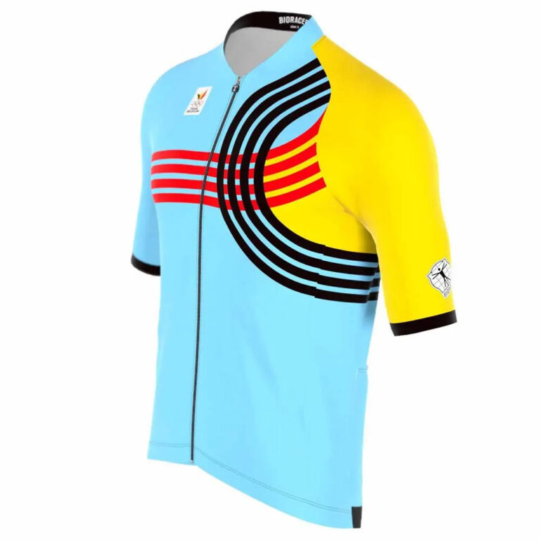 Bioracer Icon BOIC Olympics Paris 2024 Short Sleeve Jersey 10 Years Light Blue / Yellow / Red / Black - 8 Years Light Blue / Yellow / Red / Black - Image 3