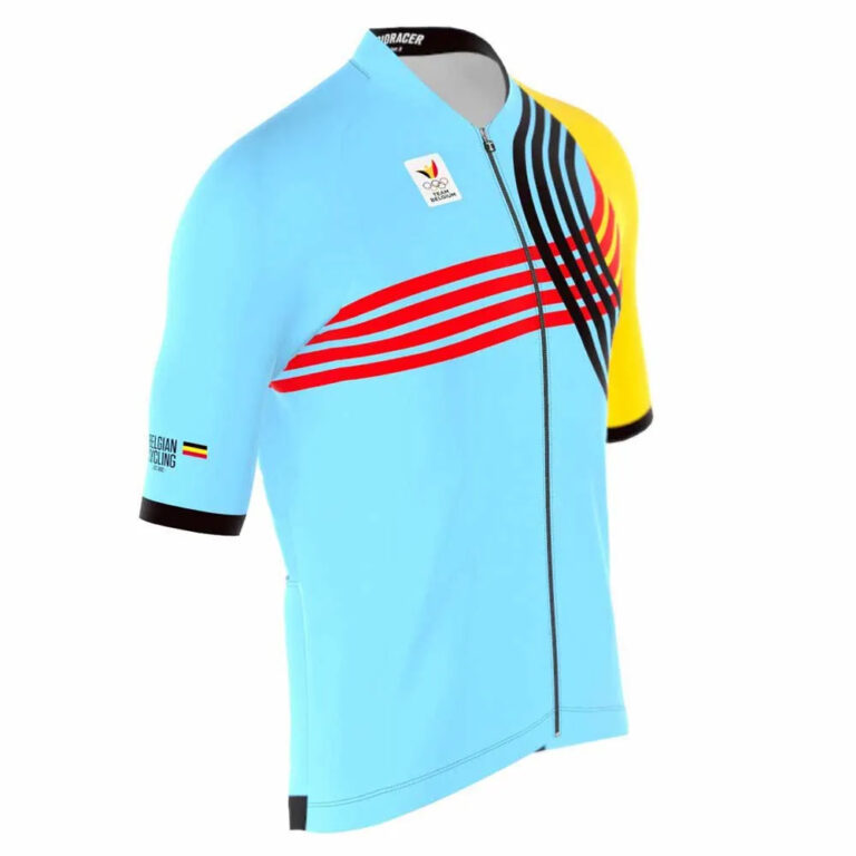 Bioracer Icon BOIC Olympics Paris 2024 Short Sleeve Jersey 10 Years Light Blue / Yellow / Red / Black - 8 Years Light Blue / Yellow / Red / Black - Image 4