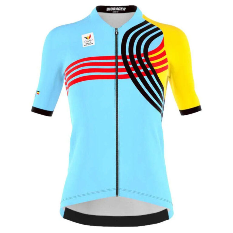 Bioracer Icon BOIC Olympics Paris 2024 Short Sleeve Jersey XS Light Blue / Yellow / Red / Black - XL Light Blue / Yellow / Red / Black