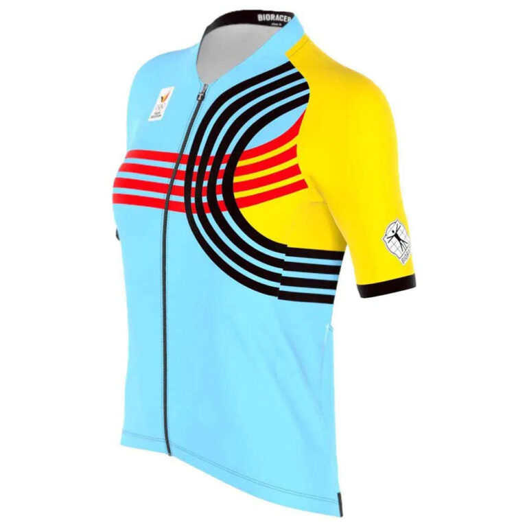 Bioracer Icon BOIC Olympics Paris 2024 Short Sleeve Jersey XS Light Blue / Yellow / Red / Black - XL Light Blue / Yellow / Red / Black - Image 3