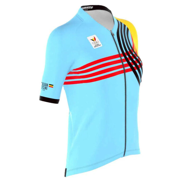 Bioracer Icon BOIC Olympics Paris 2024 Short Sleeve Jersey XS Light Blue / Yellow / Red / Black - XL Light Blue / Yellow / Red / Black - Image 4