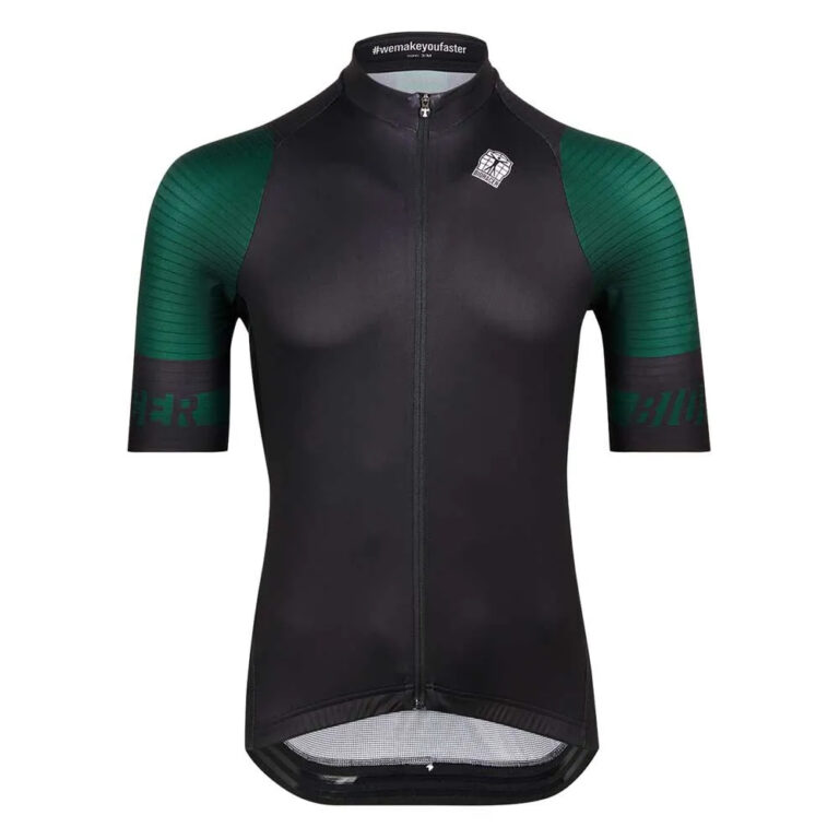 Bioracer Icon Classic Short Sleeve Jersey S Black / Dark Green - 2XL Black / Dark Green