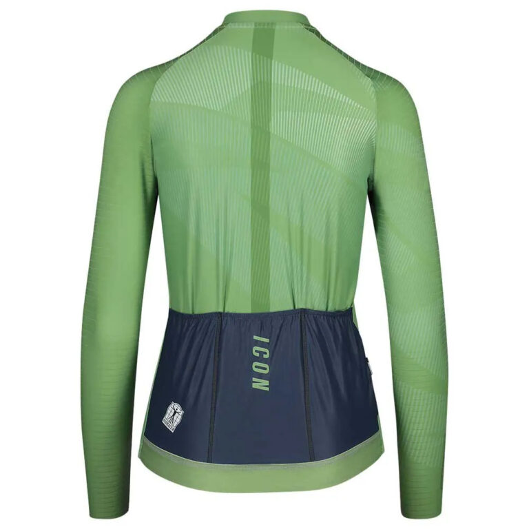 Bioracer Icon Long Sleeve Jersey XS Green - XL Green - Image 2