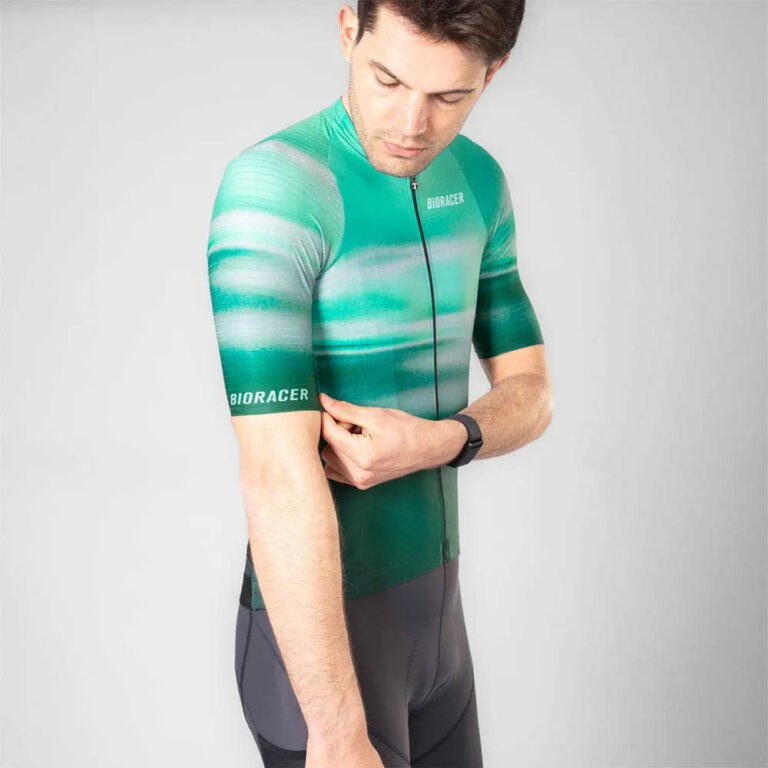 Bioracer Icon Rouleur Short Sleeve Jersey M Green - 2XL Green - Image 4