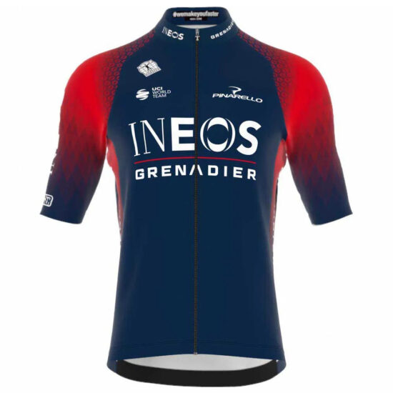 Bioracer Ineos Grenadiers Icon Short Sleeve Jersey 6 Years Navy Blue