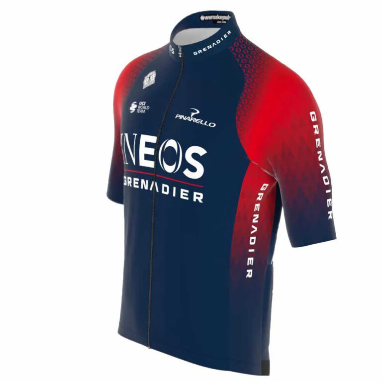 Bioracer Ineos Grenadiers Icon Short Sleeve Jersey 6 Years Navy Blue - Image 4