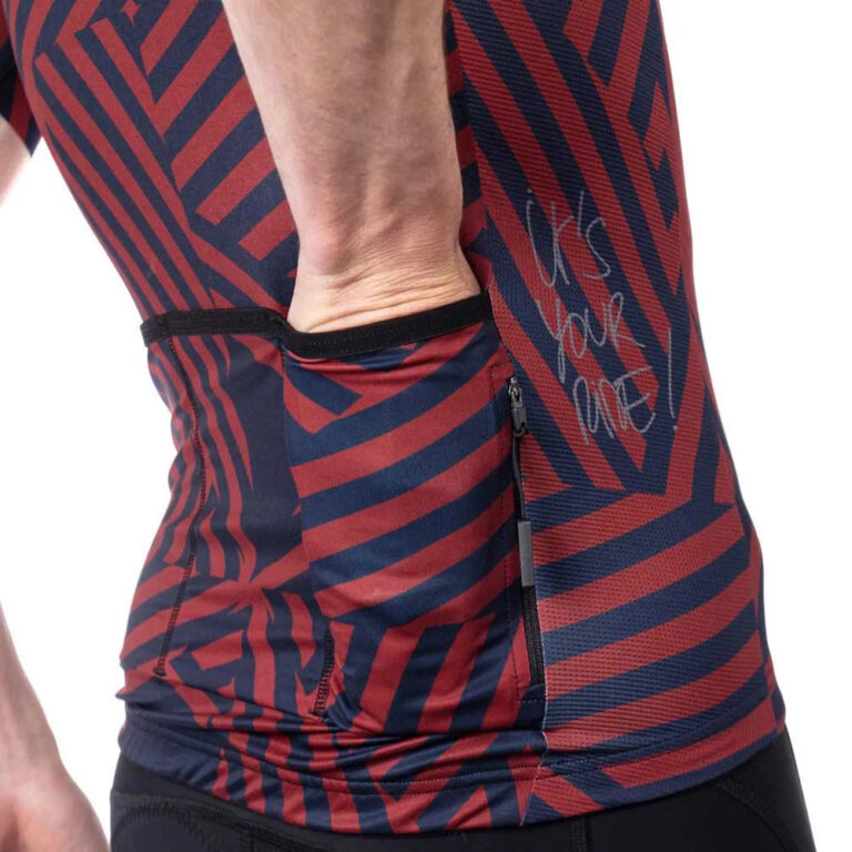 Bioracer Spitfire Short Sleeve Jersey S Don Dazzle Navy Bordeaux - 2XL Don Dazzle Navy Bordeaux - Image 5