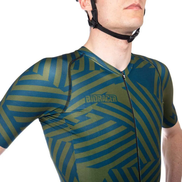 Bioracer Spitfire Short Sleeve Jersey S Don Dazzle Petrol Olive - 2XL Don Dazzle Petrol Olive - Image 4