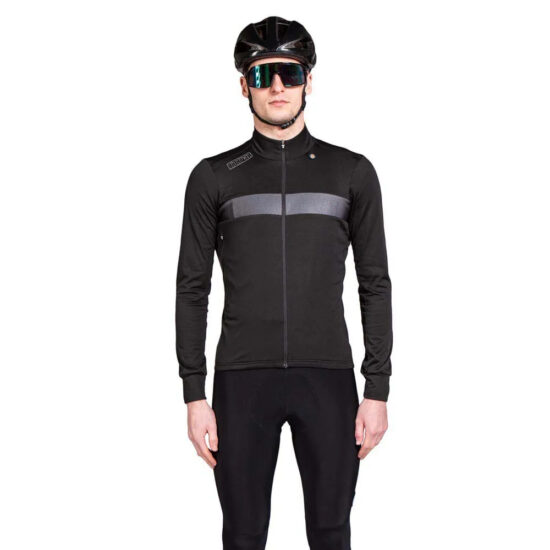 Bioracer Spitfire Tempest Light Thermal Long Sleeve Jersey S Black - 2XL Black