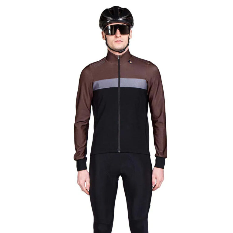 Bioracer Spitfire Tempest Thermal Long Sleeve Jersey S Dark Chocolate - 2XL Dark Chocolate