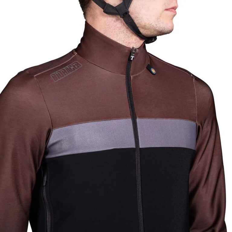 Bioracer Spitfire Tempest Thermal Long Sleeve Jersey S Dark Chocolate - 2XL Dark Chocolate - Image 5