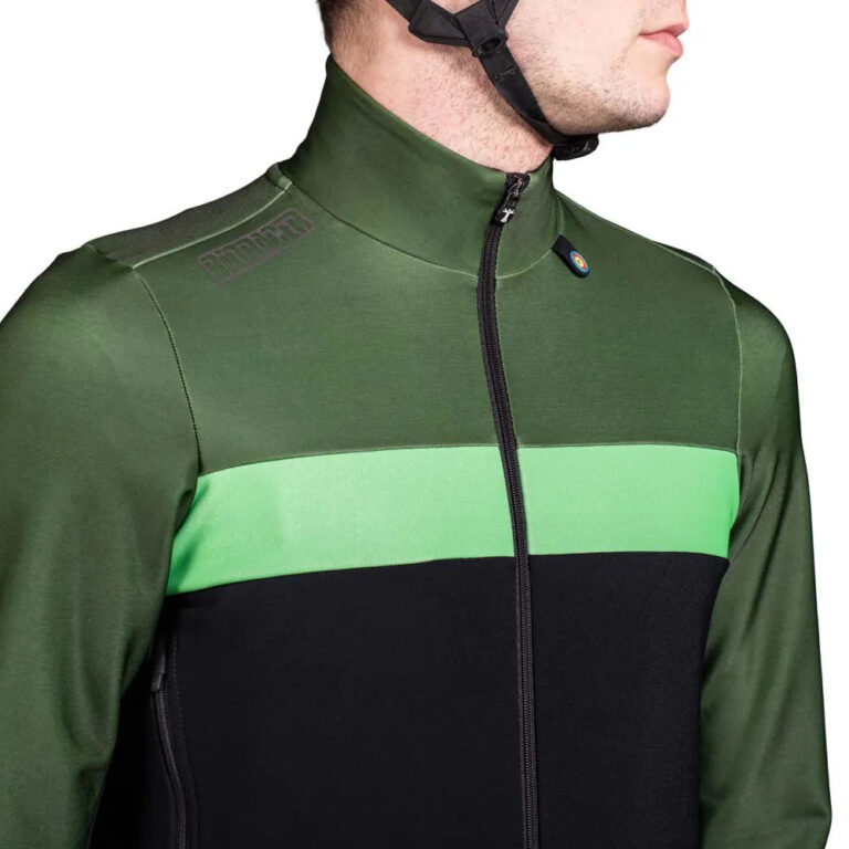 Bioracer Spitfire Tempest Thermal Long Sleeve Jersey S Moss Green - 2XL Moss Green - Image 5