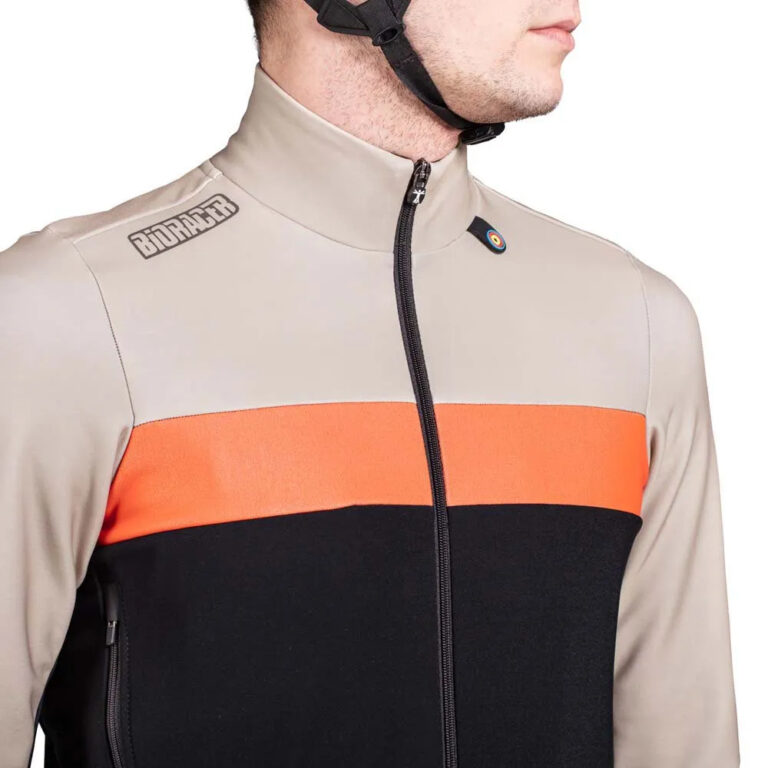 Bioracer Spitfire Tempest Thermal Long Sleeve Jersey S Sand Orange - 2XL Sand Orange - Image 5