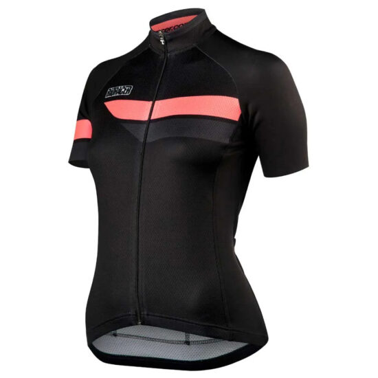 Bioracer Team Bodyfit 2.0 Short Sleeve Jersey S Black Fluo Pink - XL Black Fluo Pink