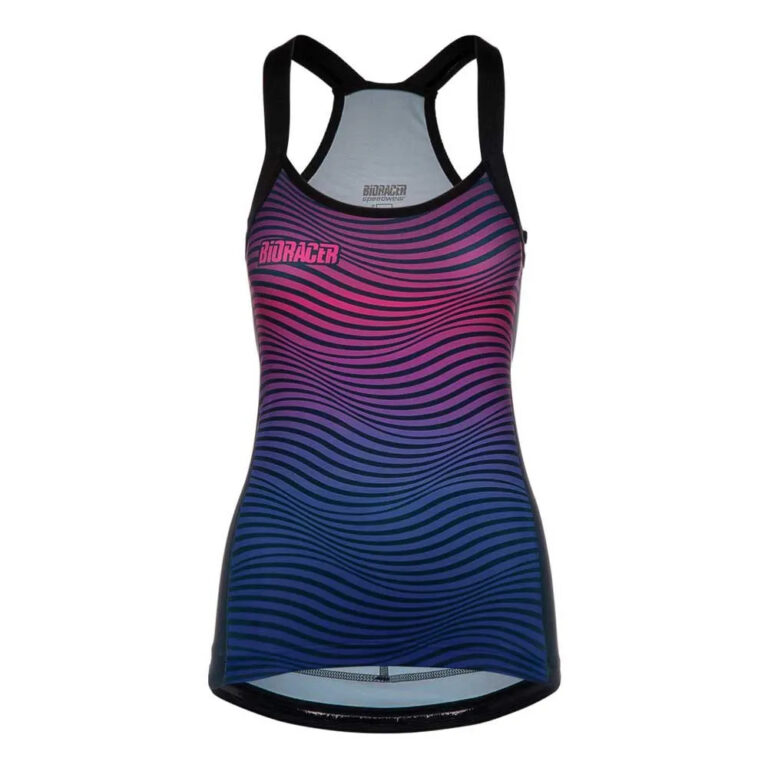 Bioracer Vesper Sleeveless Jersey XS Wave Navy Pink - XL Wave Navy Pink - Image 2