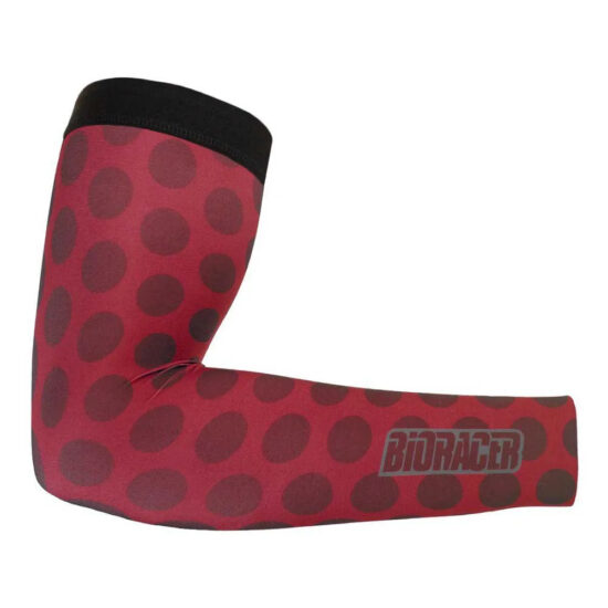 Bioracer Vesper/Spitfire Arm Warmers S Polka Dot Bordeaux - L Polka Dot Bordeaux