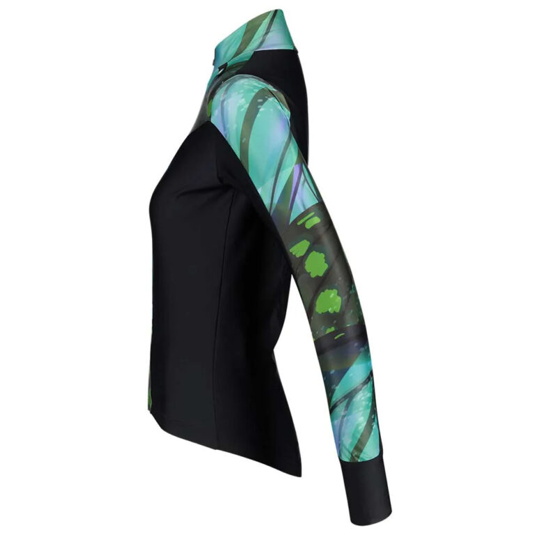 Bioracer Vesper Tempest LT Thermal Long Sleeve Jersey XS Papillon Moss Green - XL Papillon Moss Green - Image 3