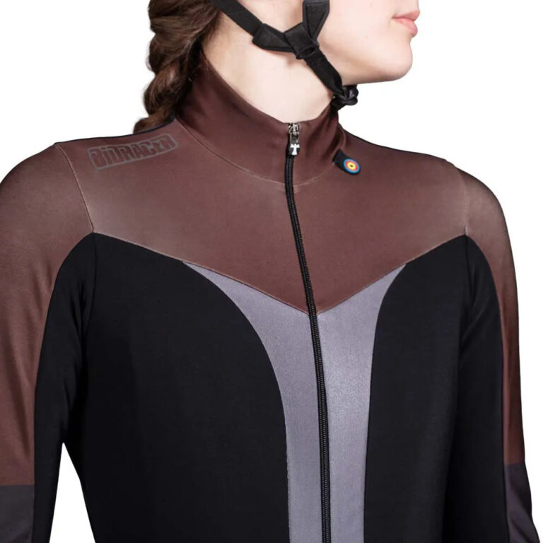 Bioracer Vesper Tempest Thermal Long Sleeve Jersey XS Dark Chocolate - XL Dark Chocolate - Image 5