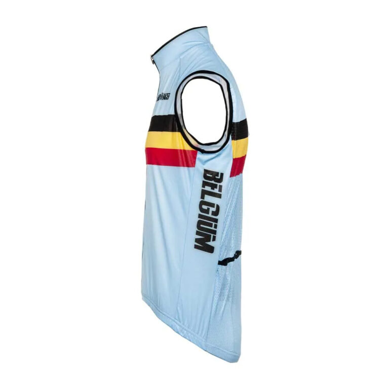 Bioracer Windblock Gilet L Blue / Black / Yellow / Red - Image 3