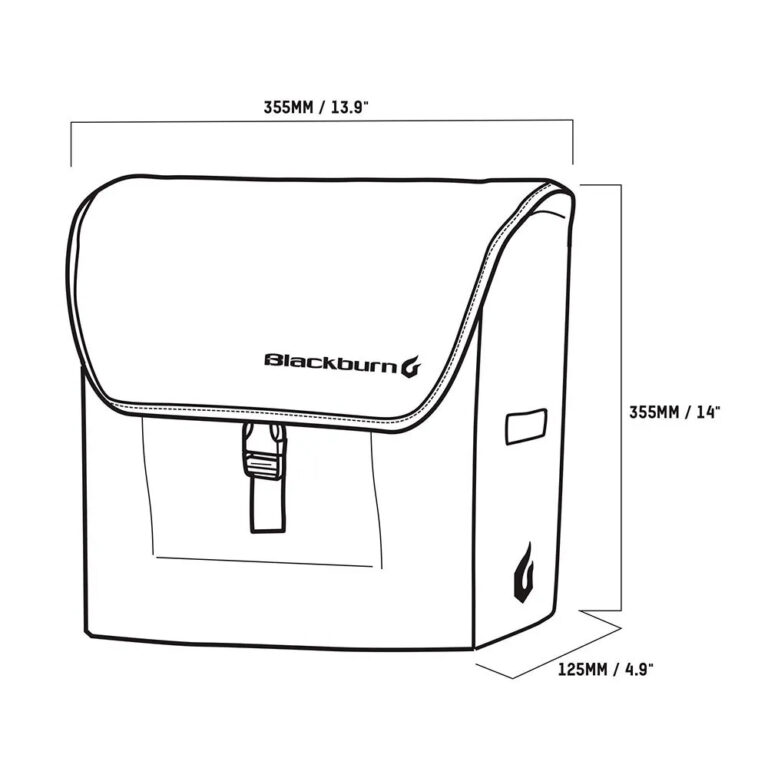 Blackburn Local 13L Panniers One Size Black / Grey - Image 5