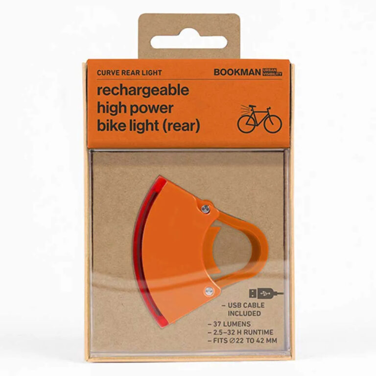 Bookman Curve Led Usb Rear Light 37 Lumens Orange - Image 3