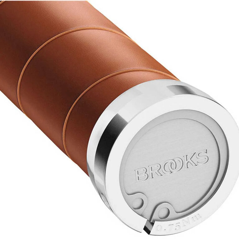 Brooks england Brooks England Slender Leather Grips 130 / 130 mm Dark Tan - Image 3