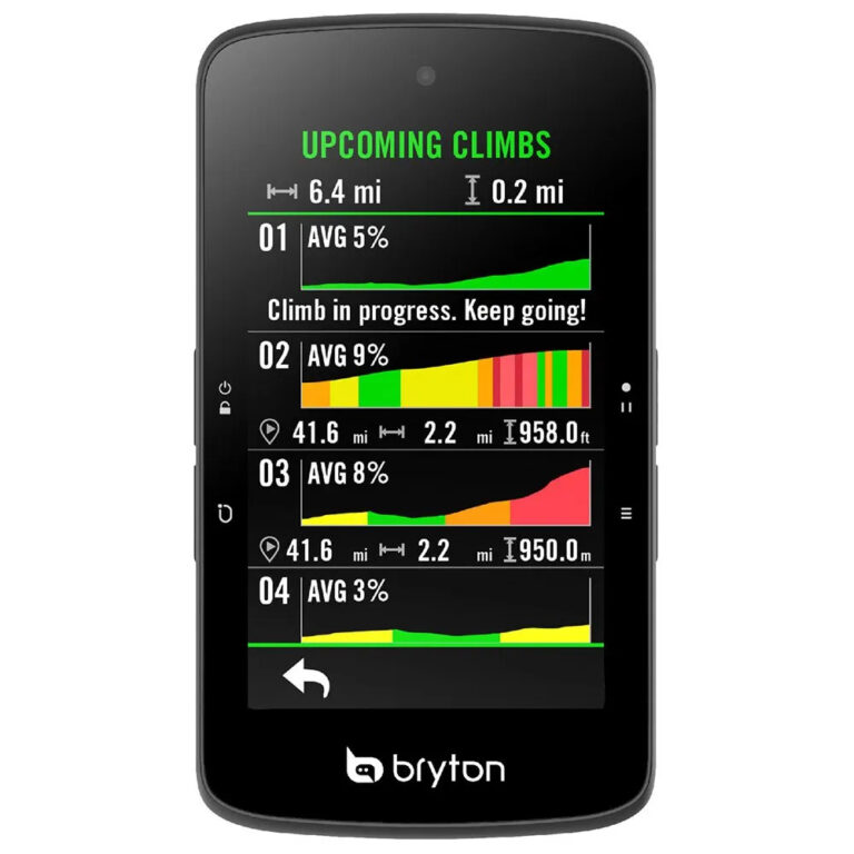 Bryton Rider S800 T Cycling Computer One Size Black - Image 6