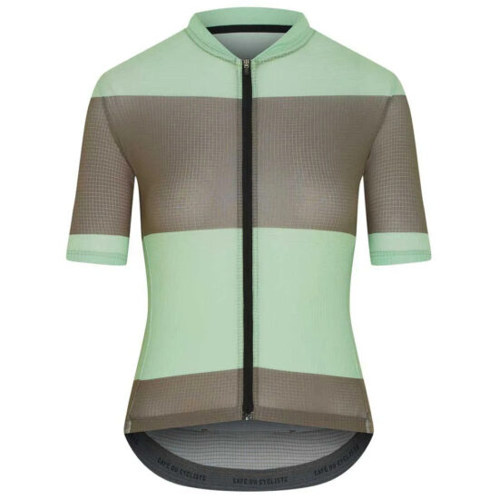 Caf&amp;eacute; du cycliste Caf&amp;eacute; Du Cycliste Angeline Short Sleeve Jersey XS Agave Green / Pistachio - L Agave Green / Pistachio