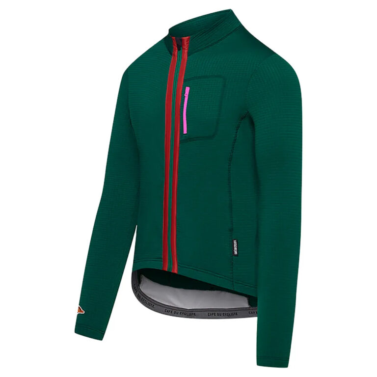 Caf&amp;eacute; du cycliste Caf&amp;eacute; Du Cycliste Lorenne Long Sleeve Jersey XS Alpine Green - 2XL Alpine Green - Image 5