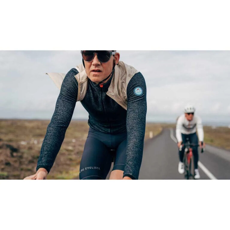 Caf&amp;eacute; du cycliste Caf&amp;eacute; Du Cycliste Marguerite Long Sleeve Jersey XS Navy - 2XL Navy - Image 6