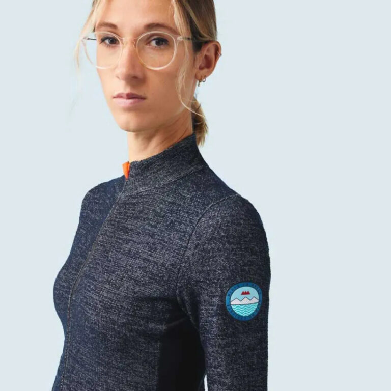 Caf&amp;eacute; du cycliste Caf&amp;eacute; Du Cycliste Marguerite Long Sleeve Jersey XS Navy - XL Navy - Image 5