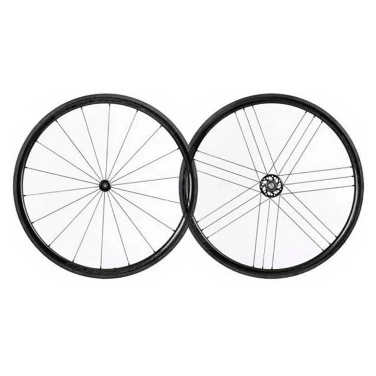 Campagnolo Bora WTO 33 2 Way Fit Dark Label Disc Tubeless Road Wheel Set 9 x 100 / 10 x 130 mm &amp; Campagnolo Black