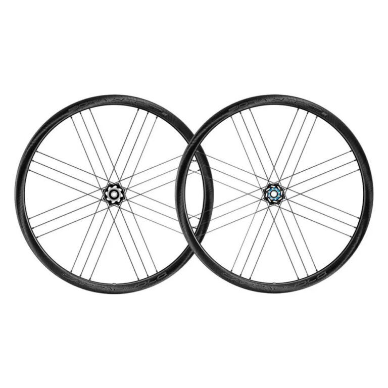 Campagnolo Bora WTO 33 2 Way Fit Disc Tubeless Road Wheel Set 12 x 100 / 12 x 142 mm &amp; Campagnolo Black