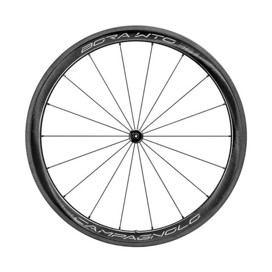 Campagnolo Bora WTO 45 2-Way Fit Carbon Disc Tubeless Road Wheel Set 9 x 100 / 9 x 130 mm &amp; Campagnolo Black / White